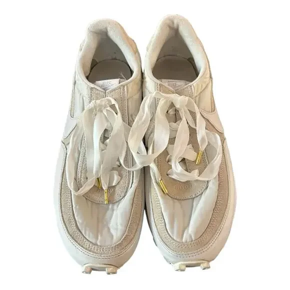 Nike x Sacai LD Waffle White Nylon Shoe Mens 10.5